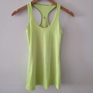 Lululemon light green racerback tank top